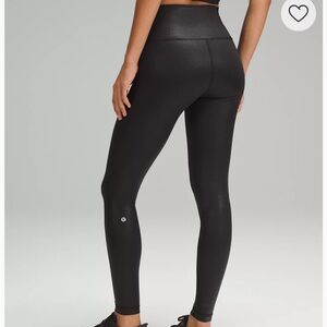 Lululemon Wunder Under Shine / Foil Tight Sz 6